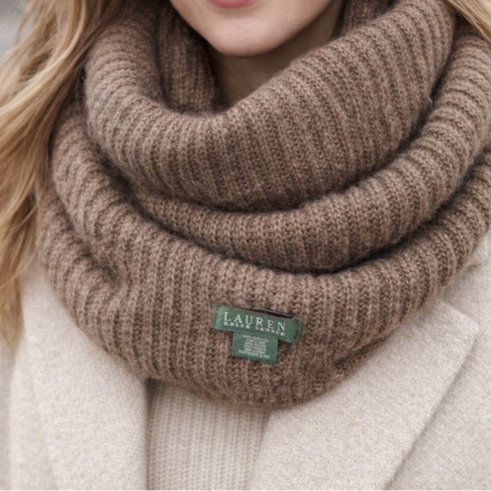 Ralph Lauren Gray Infinity Scarf